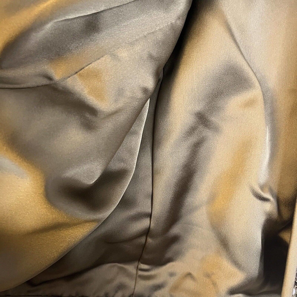 Kasper Silver Sequined Leopard Print Open Front E… - image 5